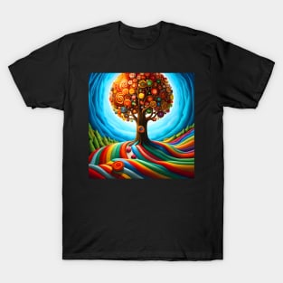 Rainbow Candy Extravaganza Tree T-Shirt